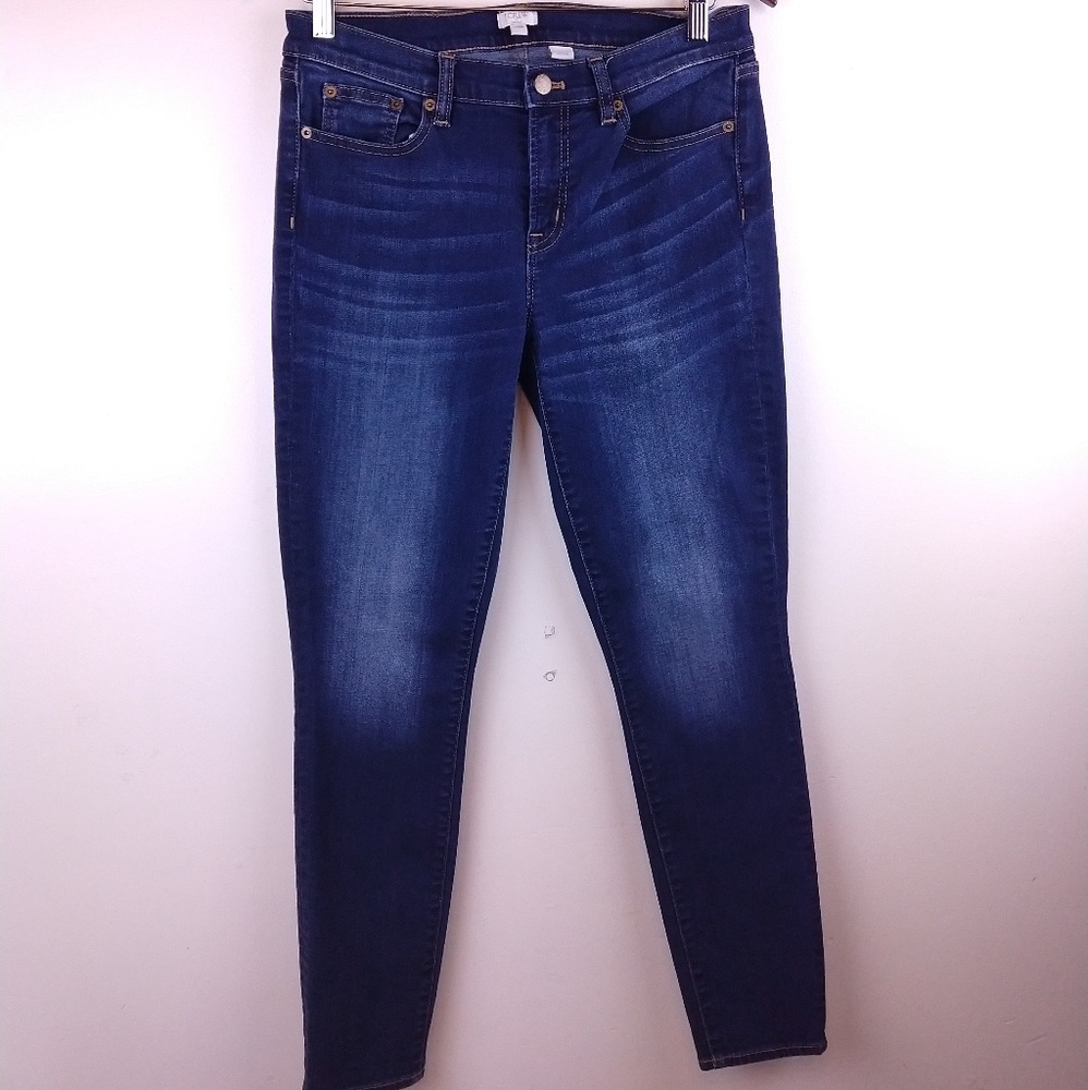 J.Crew Factory skinny jeans Dark wash Size 28/30 - Picture 2 of 7